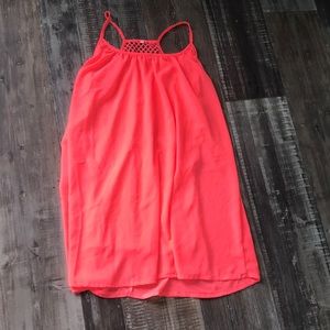 Coral bathing suit cover